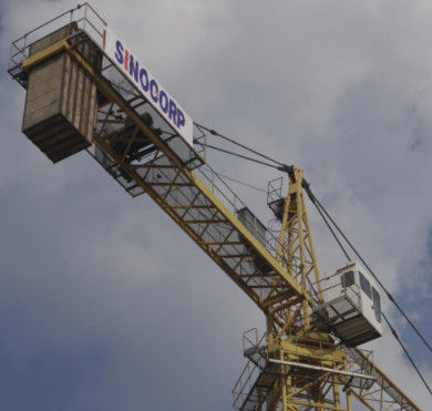 380V / 50Hz / 3 phases alimentation SINOCORP 10T tour grue en jaune / couleur verte