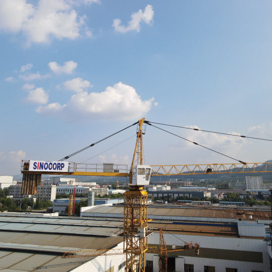 Topkit Qtz 160 Grue à tour à faible consommation à prix modéré 10t 60m Jib Topkit Grue à tour pour la Turquie