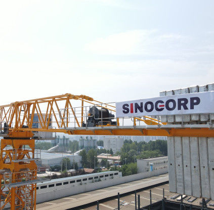 Crane à tour sans haut de Sinocorp QTP6015-8: Crane sûre, fiable et rentable