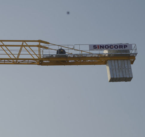 Construction bâtiment grue à tour plate série Qtz 5 tonnes 8 tonnes 10 tonnes