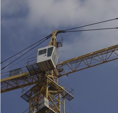 Site de construction Fondation fixe Grue de tour de type 8 tonnes