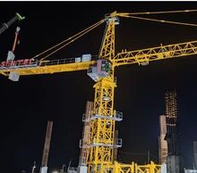 Crane de construction à toit plat sans pointe avec PLC ou système de commande de conversion de fréquence